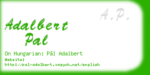 adalbert pal business card